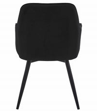 Sedia girevole in velluto VALORA NANA360 - Nero x 1