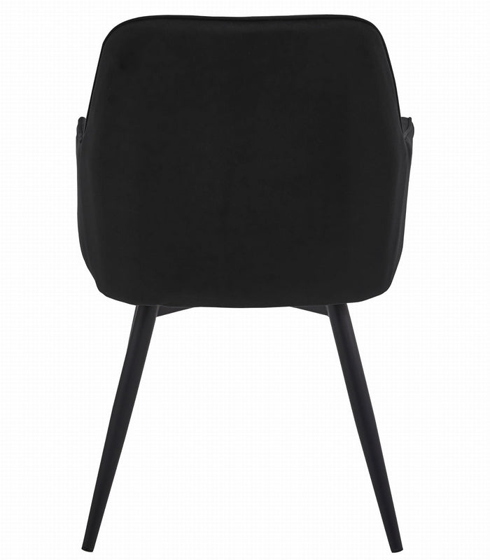 Sedia girevole in velluto VALORA NANA360 - Nero x 1