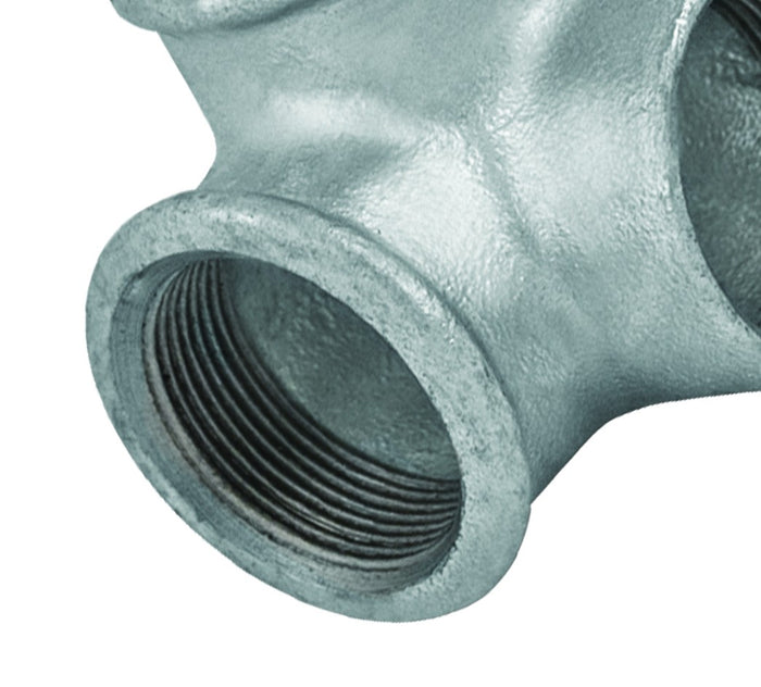Raccordo distribuzione ff a gomito in ghisa
