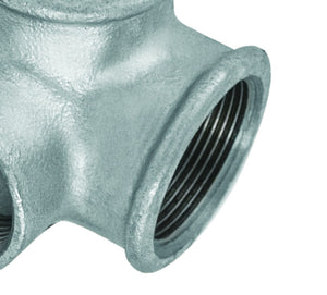 Raccordo distribuzione ff a gomito in ghisa