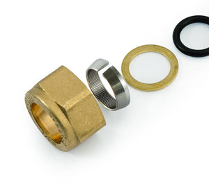 Raccordo in ottone per tubo ferro femmina