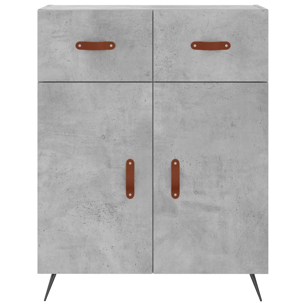Credenza-Buffet-Armadio da cucina Grigio Cemento 69,5x34x90 cm in Legno Multistrato 482409