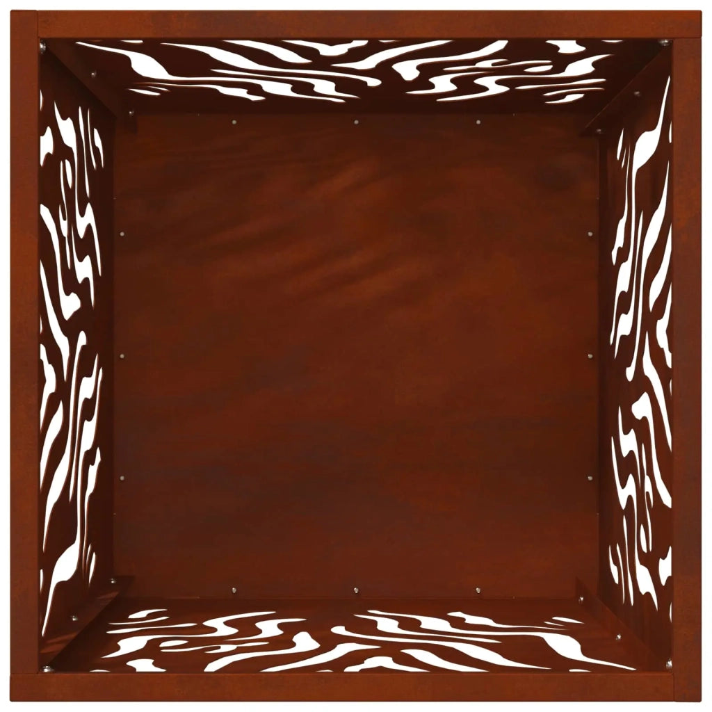 Focolare Marrone 40 x 40 x 40 cm acciaio corten CFW4270602