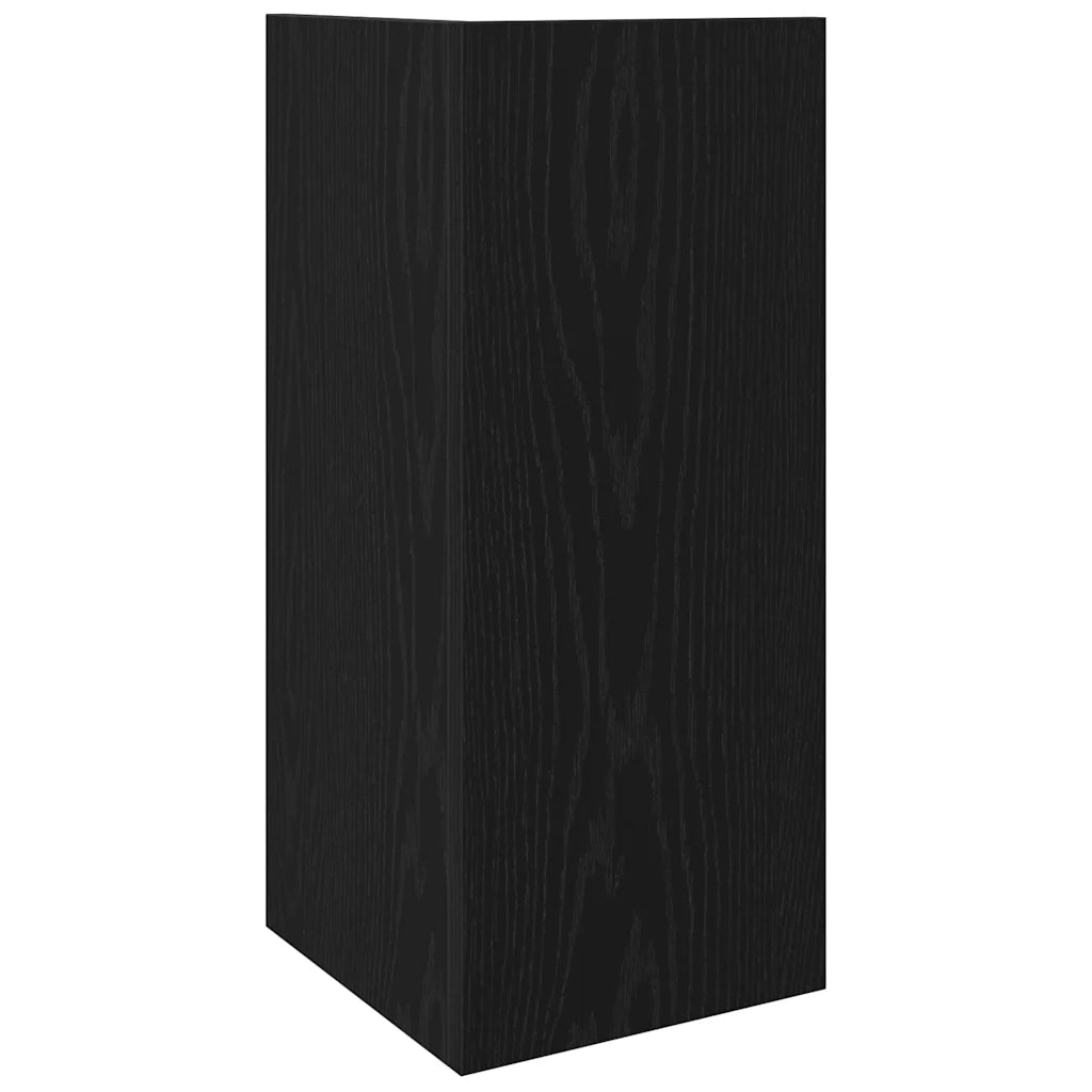 Tavolini Laterali 2 pz | Tavolo laterale con Ripiano Nero 25,5x27x60 cm
