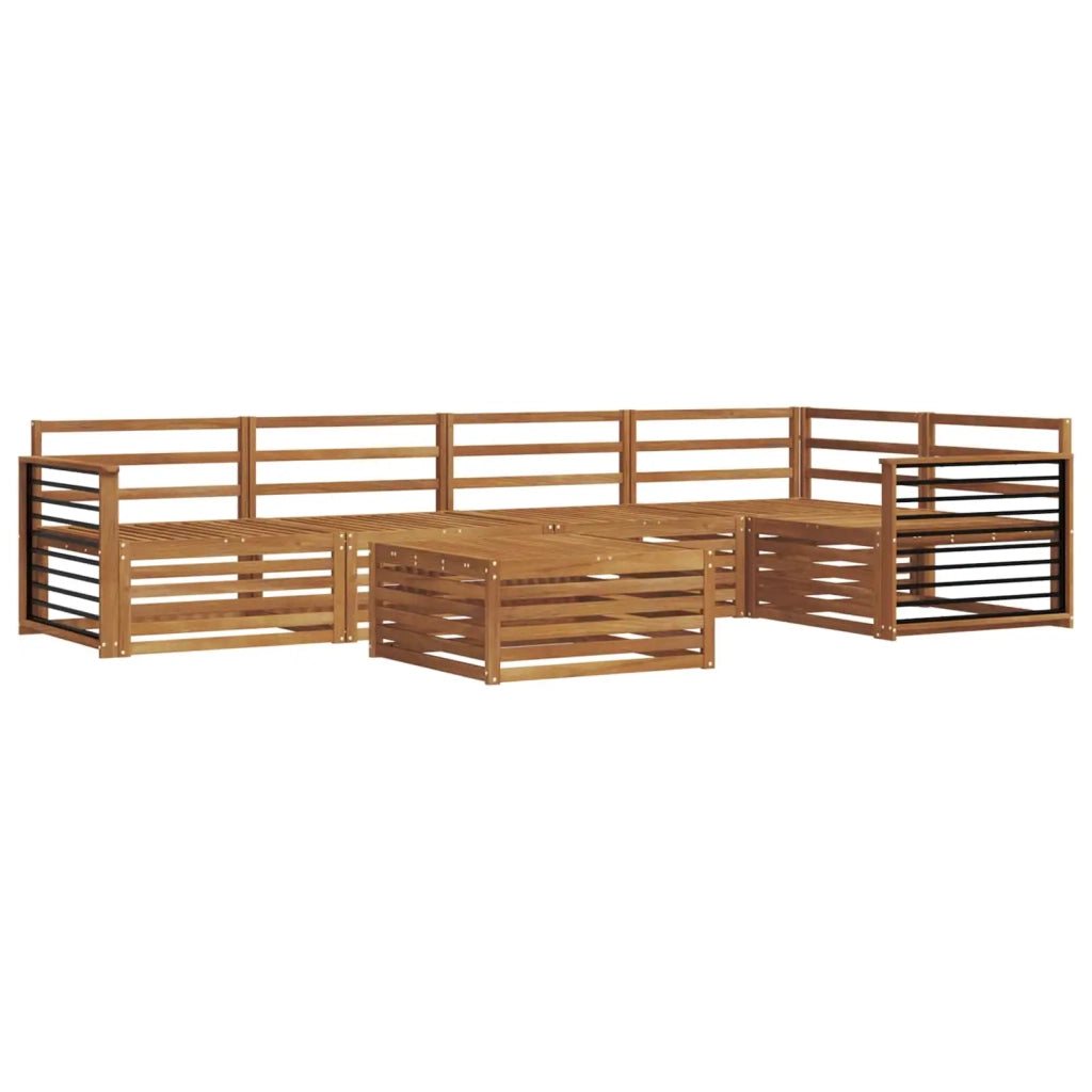 Set di divani da esterno 6 pcs Naturale