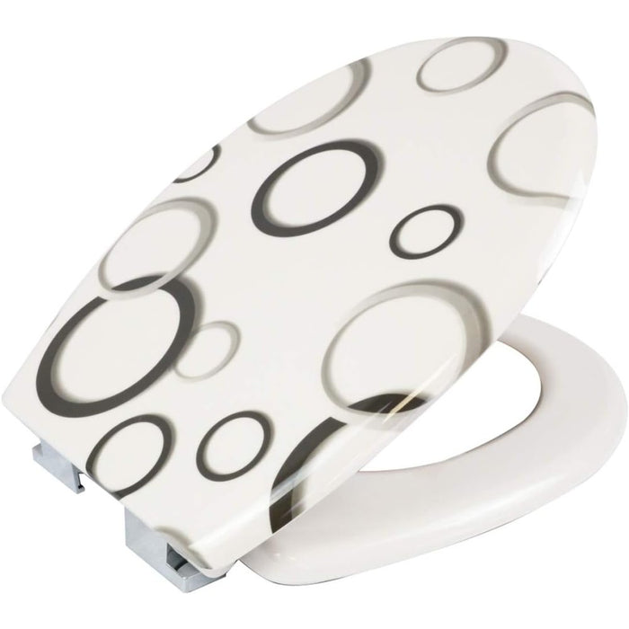 Mercury textil sedile wc universale, in plastica rigida, coper