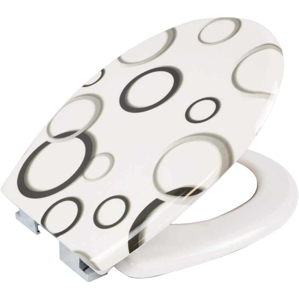 Mercury textil sedile wc universale, in plastica rigida, coper