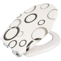 Mercury textil sedile wc universale, in plastica rigida, coper