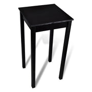 Tavolo alto stile bar/bistrot MDF nero 107 cm 0902116