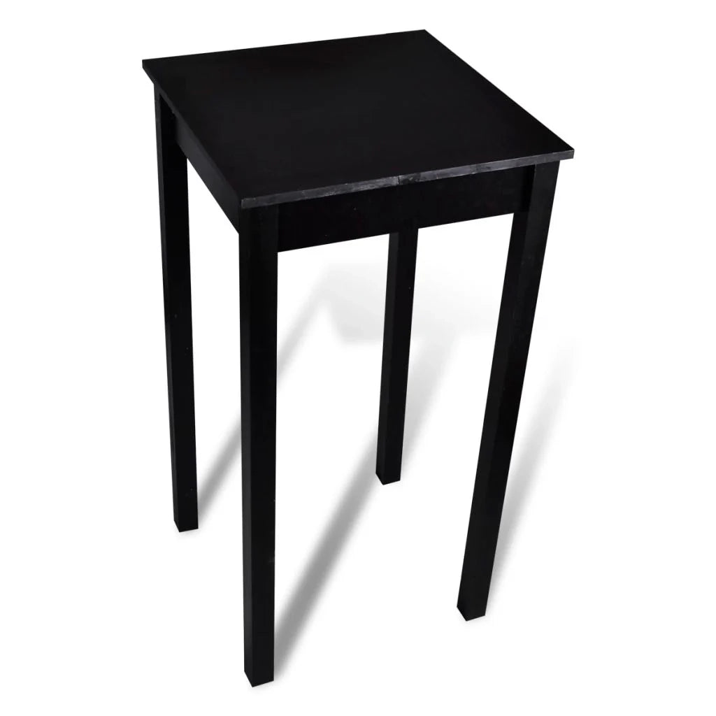 Tavolo alto stile bar/bistrot MDF nero 107 cm 0902116