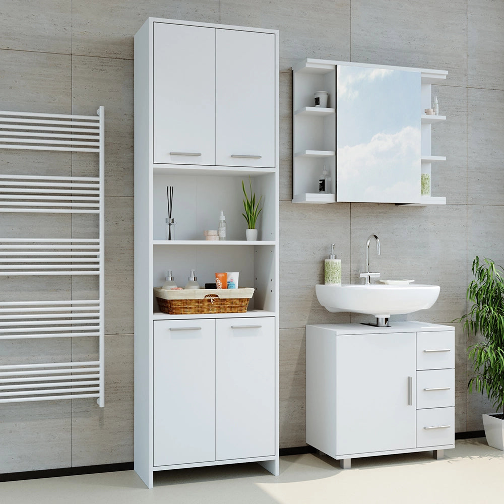Vicco Armadio per il bagno Bianco 56.1 x 190 cm