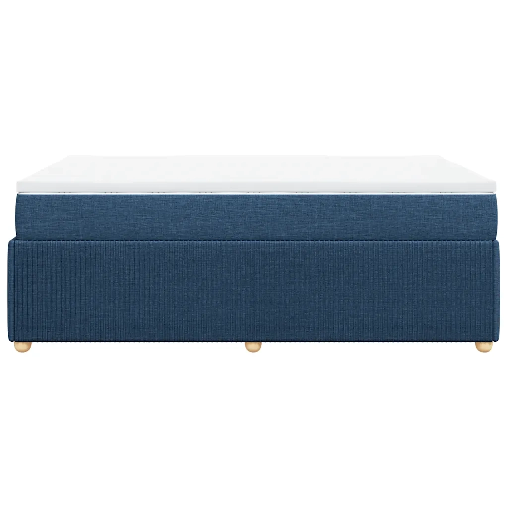 Giroletto a Molle con Materasso Blu 120x190 cm in Tessuto 3285559