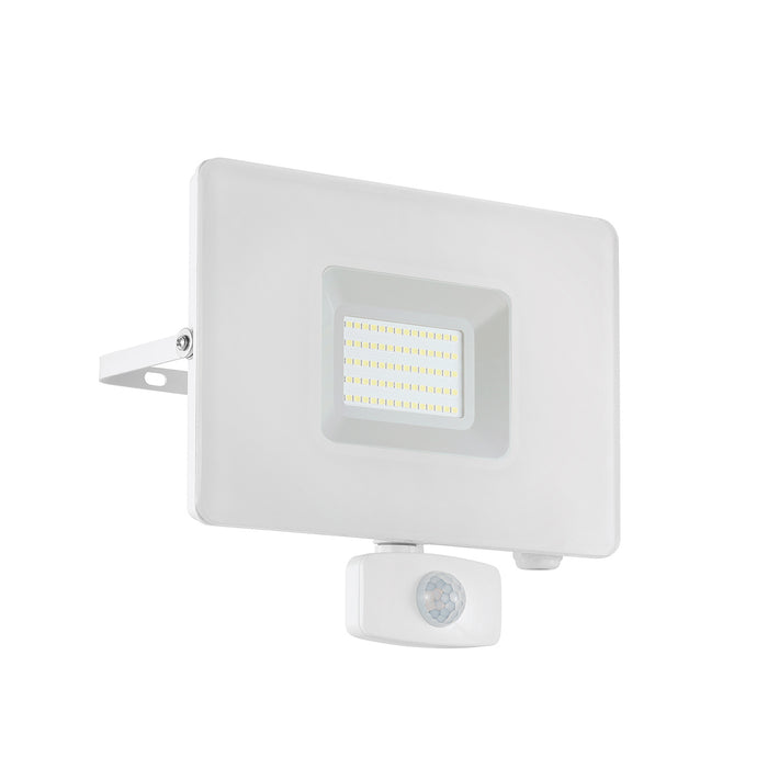 Faretto Sensore Esterno Moderna Faedo 3 Alluminio Bianco Led