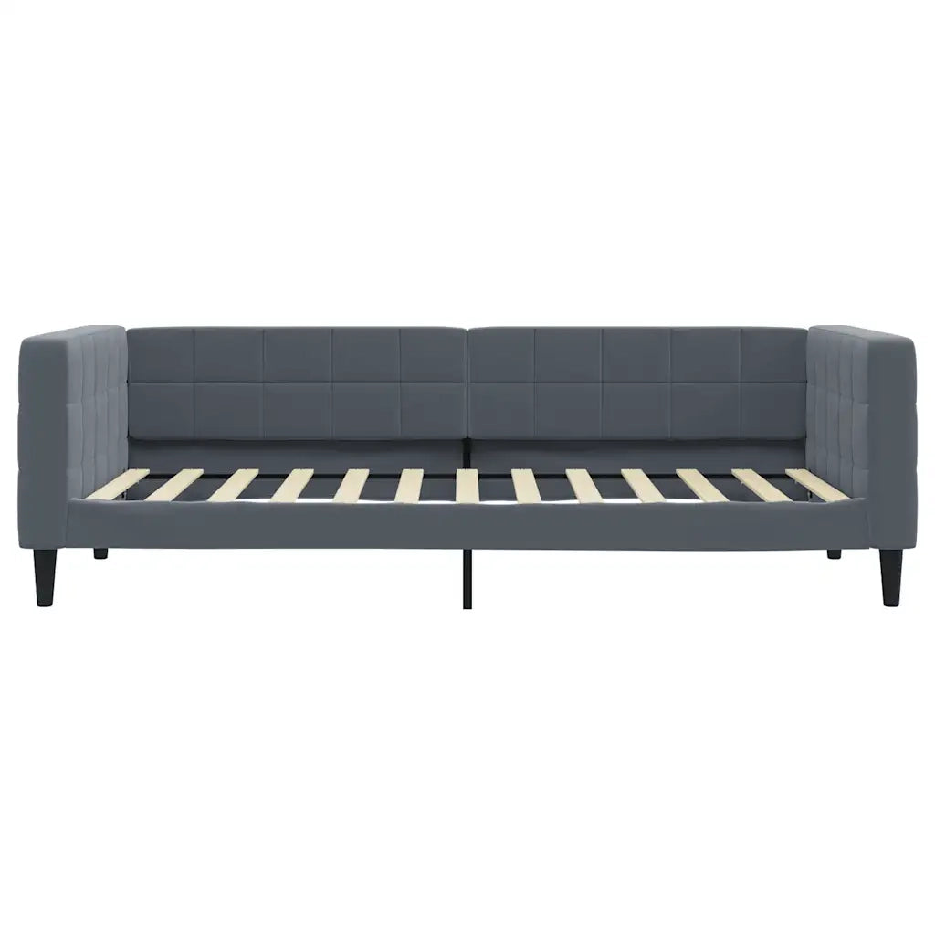 Letto da Giorno Grigio Scuro 90x200 cm in Velluto 354009