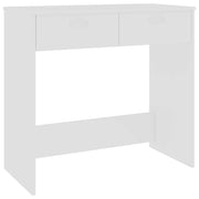Scrivania-Scrivanie per ufficio e studio-Scrittoio Bianca 80x40x75 cm in Legno Multistrato 217816