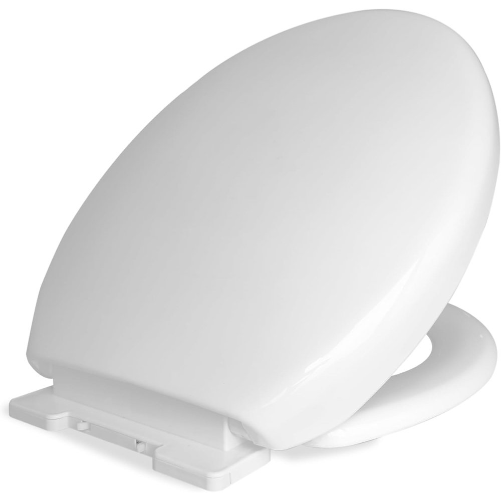 Sedile wc morbido a chiusura lenta con cerniere regolabili a sga