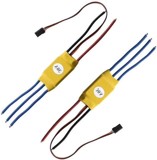 Controllore ESC Premium 2 pezzi senza asse di rotazione per quadricottero drone colore giallo