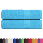 Asciugamani da bagno FROGN 2 pz Turchese 100x150 cm 360 g/m² 136980