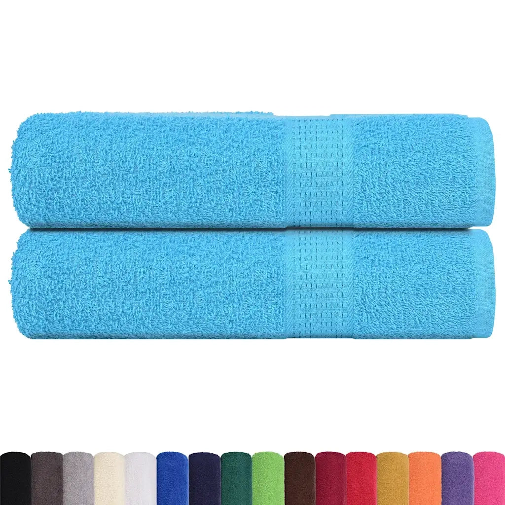 Asciugamani da bagno FROGN 2 pz Turchese 100x150 cm 360 g/m² 136980