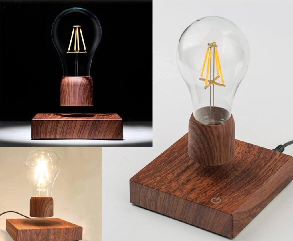 Lampada da tavolo a led con lampadina E27 che volta a levitazione magnetica gravitazionale