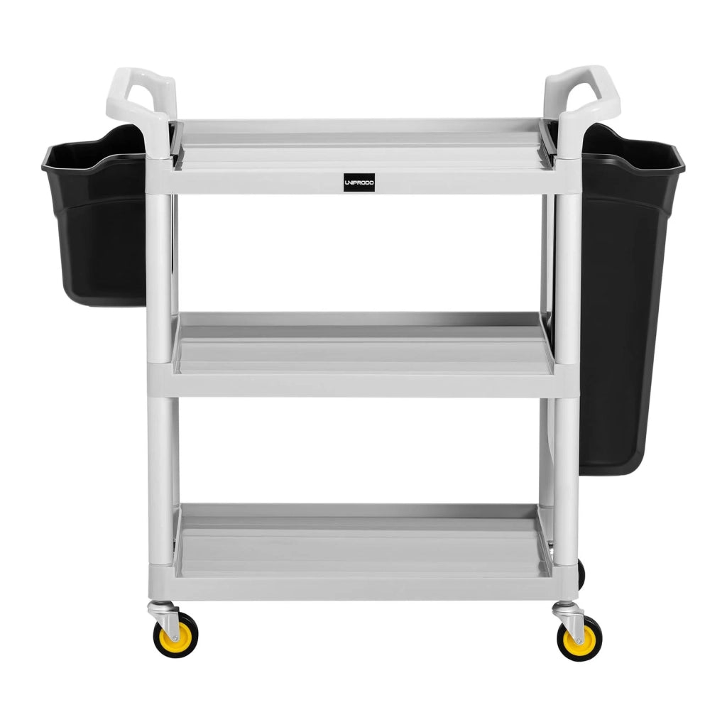 Carrello di servizio per hotel portata 150 kg 2 contenitori in alluminio 14_0005908
