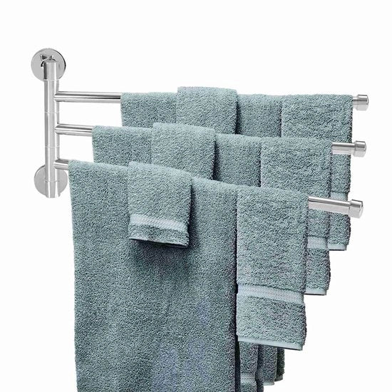 Asciugamani da bagno in acciaio inossidabile - Asciugamani da bagno da parete - Montaggio a muro - Antiscivolo - Resistente agli urti - Leggero