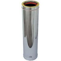 Tubo doppia parete in acciaio inox per canne fumarie l 500 mm (d