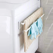 Doppio supporto per asciugamano - Supporto per asciugamano da attaccare al muro per cucina, bagno, camera da bagno - Bianco