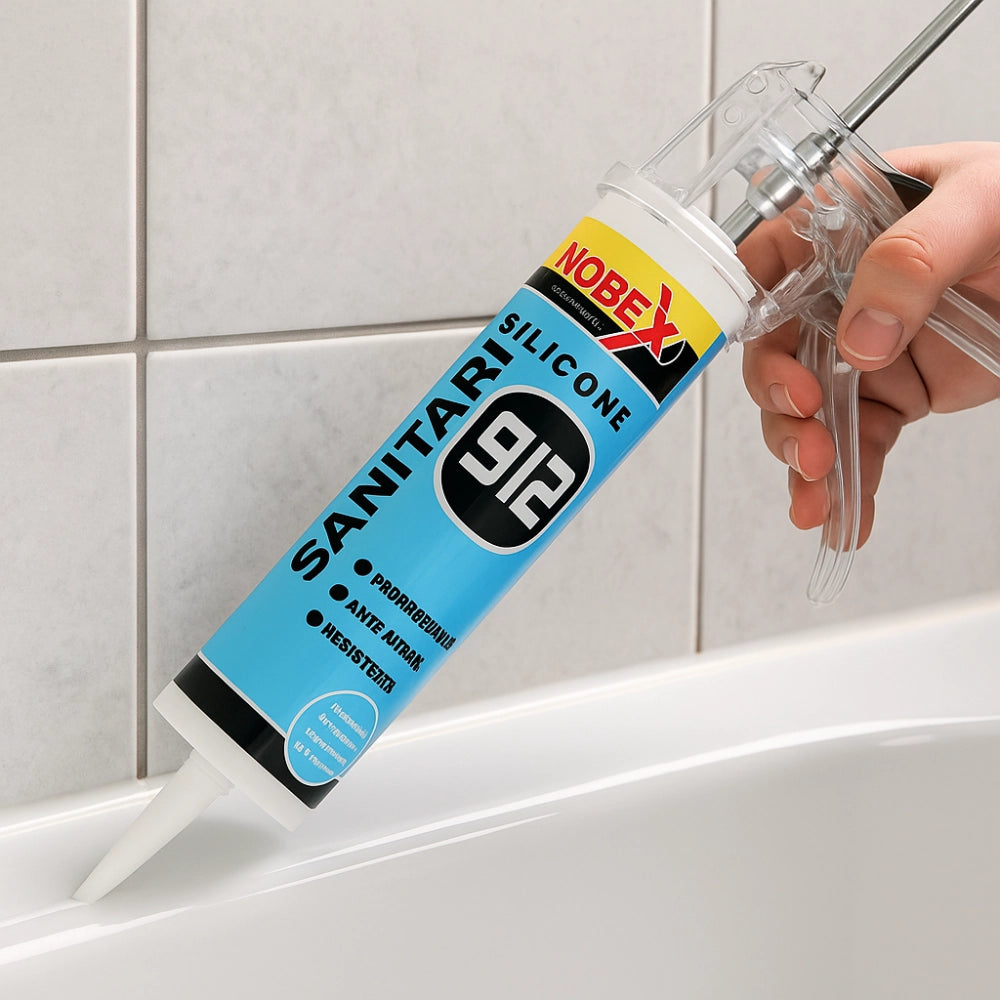Sigillante siliconico nobex per sanitari e lattoneria *** colore trasparente, confezione 1