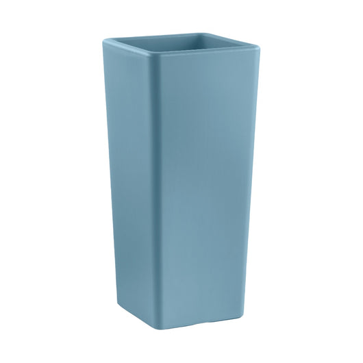 VASO FIORIERA QUADRATO IN PLS ALTO 85 CM VARI COLORI cache-pot "CLOU" Veca Color: AZZURRO PROVENZA