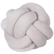 Cuscino Decorativo Cuscino Nodo Velluto Grigio 20 x 20 cm Accessori Decorativi