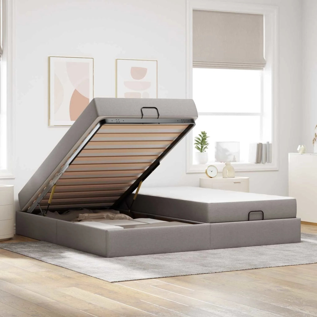 Struttura letto con materasso con materasso 2 pcs Talpa Tessuto