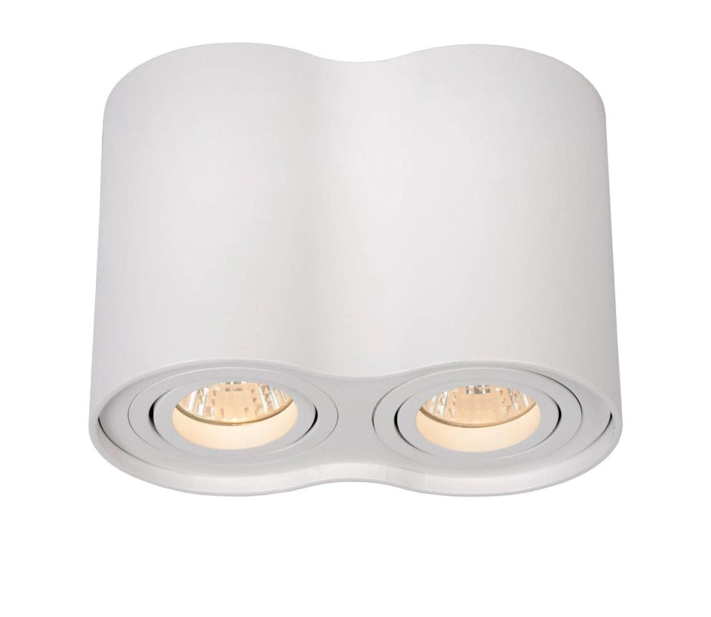 Lucide Tube plafoniera 2 faretti GU10 bianca 50W 22952