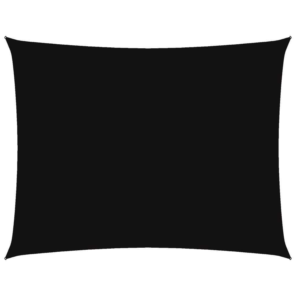 Parasole a vela | Telo Ombra | Vela da ombra Oxford Rettangolare 3,5x4,5 m Nero