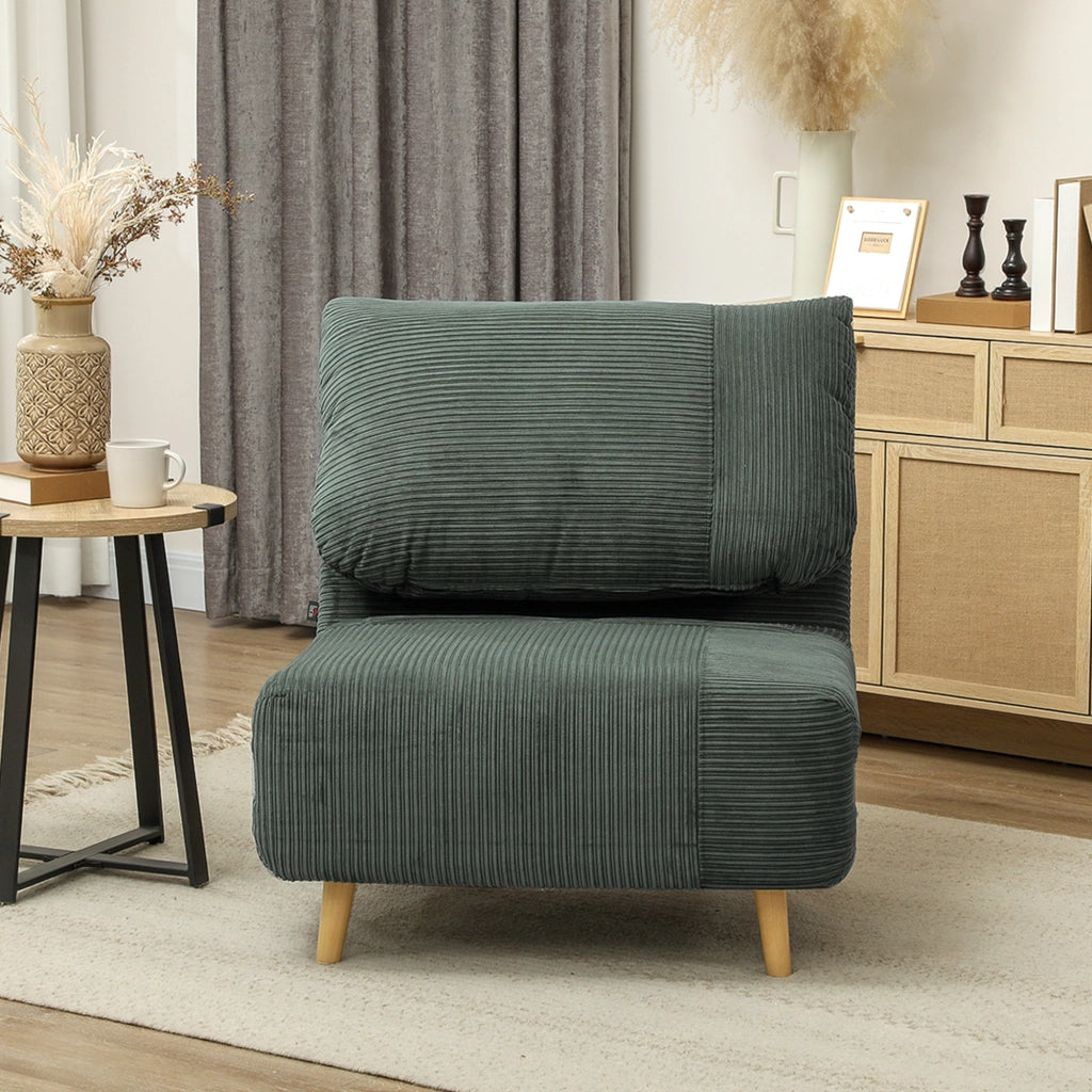 Poltrona letto ¨C Zephmum ¨C Tessuto verde 82x87x89 cm