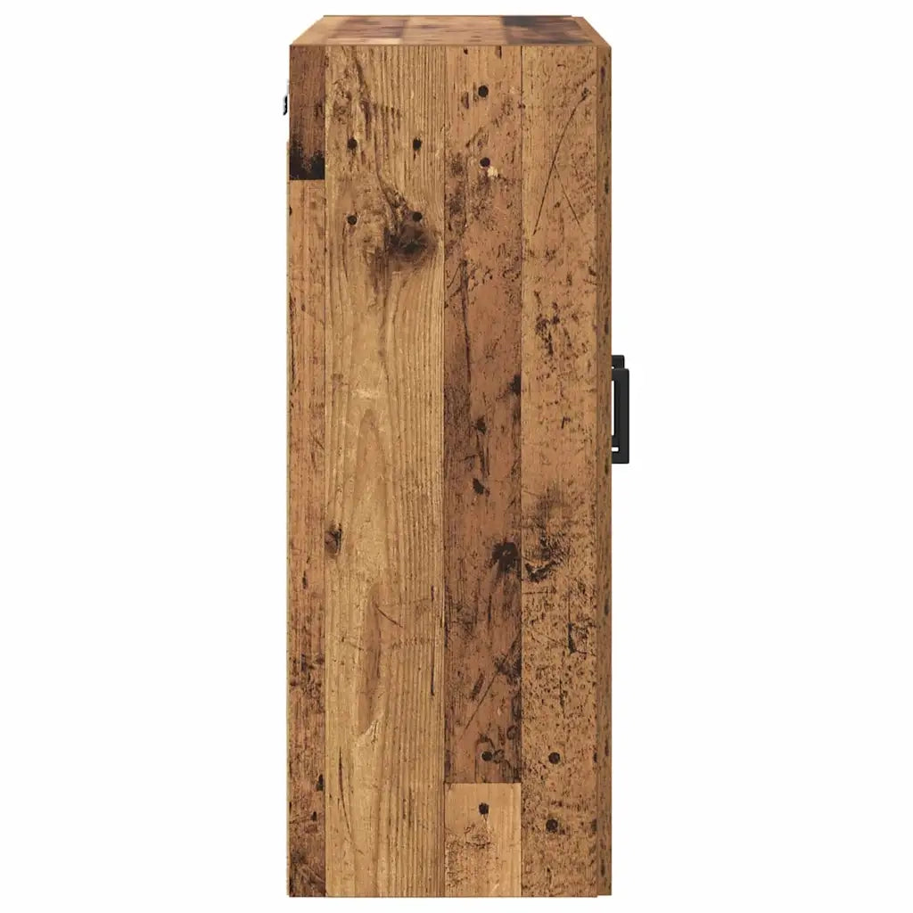 Mobile a muro 2 pcs Legno vecchio 69,5 x 34 x 90 cm 3415563
