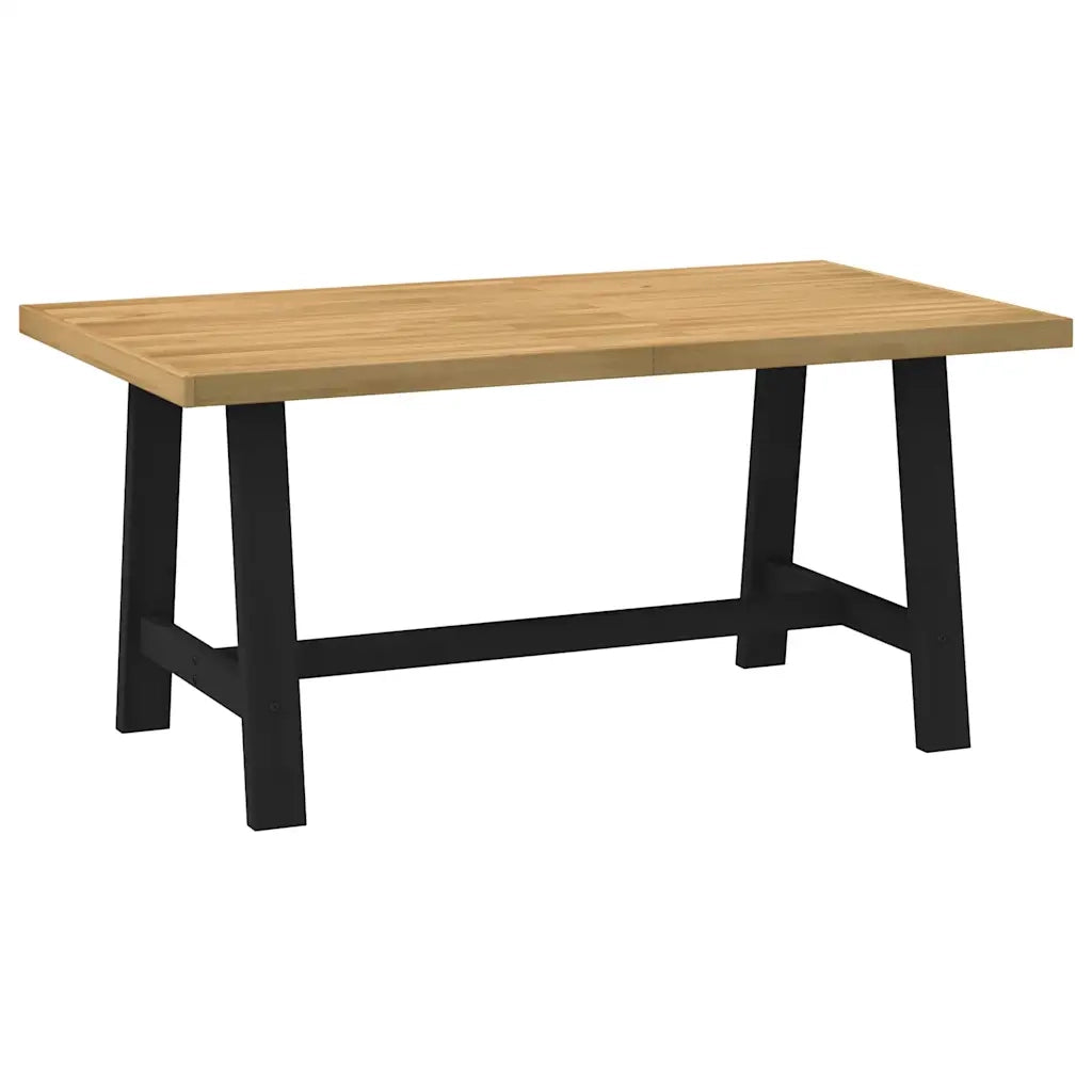 Tavolo Pranzo NOAIN Gambe a Forma A 160x90x75 cm Legno Massello 4100042