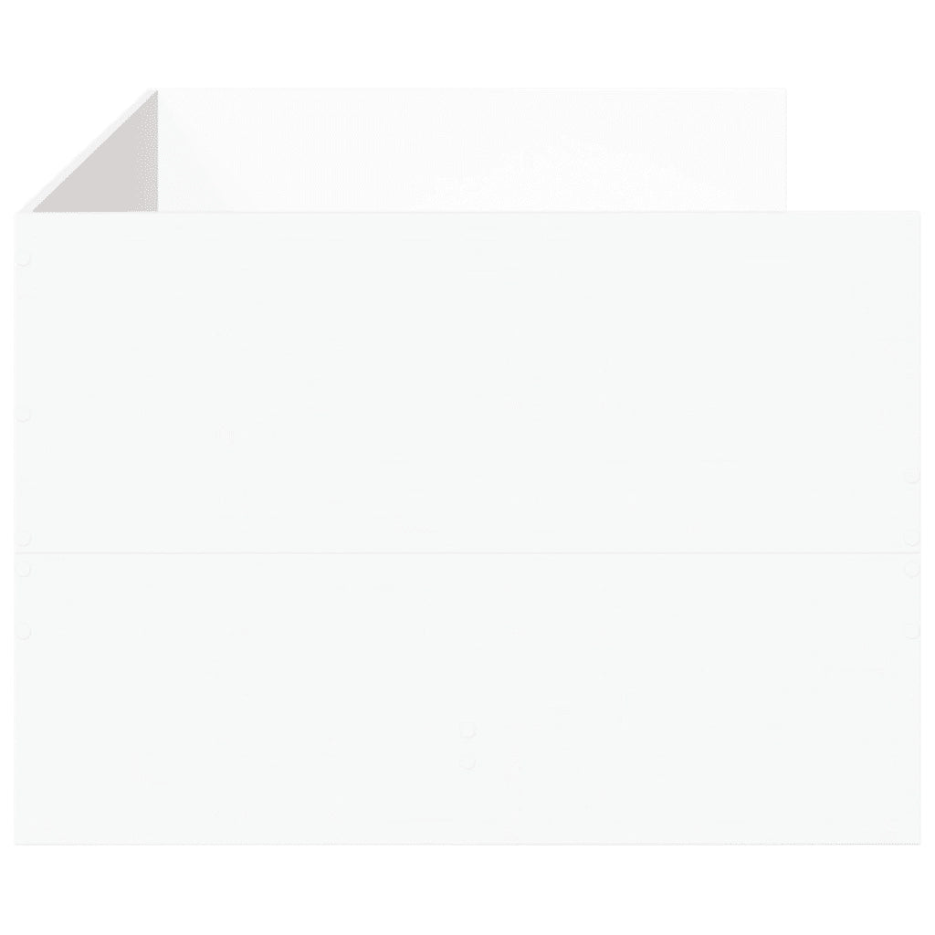 Divano Letto con Cassetti senza Materasso Bianco 100x200 cm 3280811