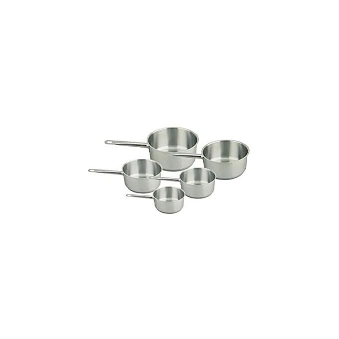 Casalinghi Letizia PC1352 Set di 5 Casseruole Acciaio Inox Triplo Fondo Compatibile Induzione colore Acciaio