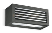 GES310- APPLIQUE 1 LUCE ATTACCO E27 IP4 COLORE GRIGIO ANTRACITE L.25XH.10,8CM