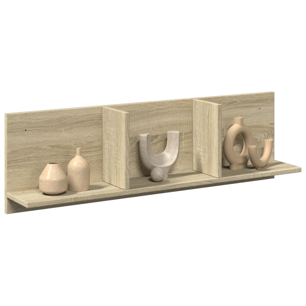 Armadietto a Muro | Mobile a Parete 100x16,5x30 cm Rovere Sonoma in Truciolato