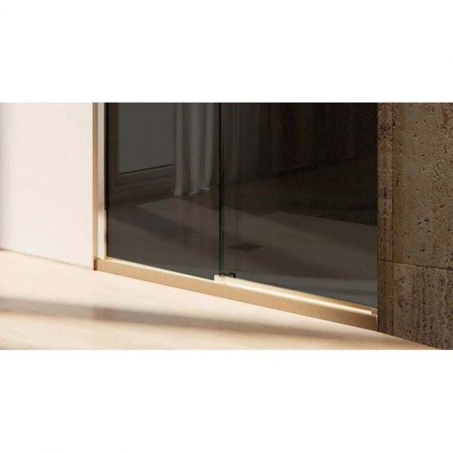 Box doccia Cristallo 8 mm frameless - 1 lato apertura scorrevole fume' anticalcare - Misura: 110 x h195 cm