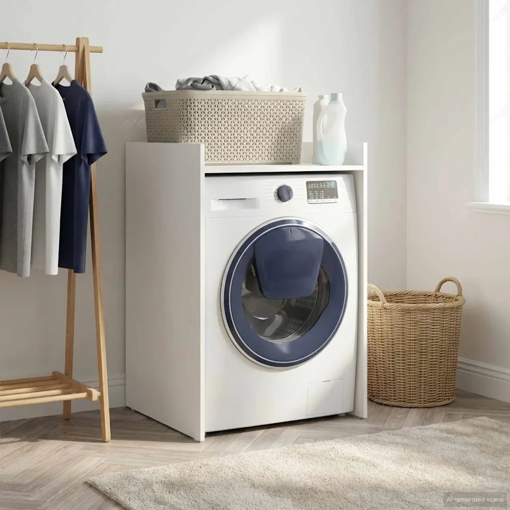 Mobiletto per lavatrice Bianco 67,5 x 62 x 97 cm 8006808