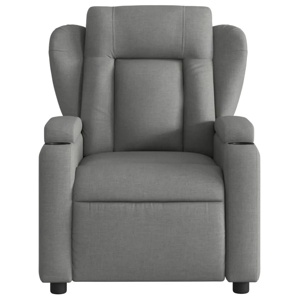 Divano Sedia-Poltrona reclinabile in tessuto grigio scuro 296387