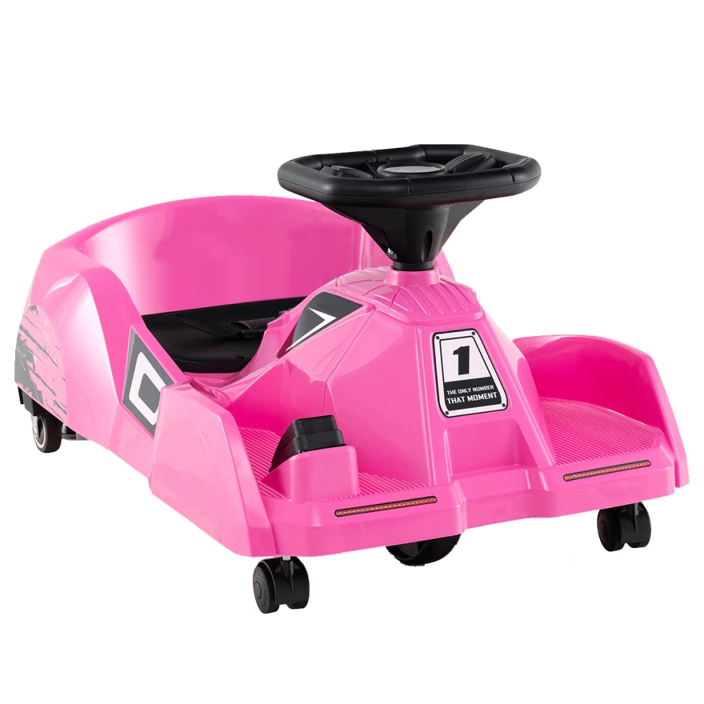 Carrello elettrico per la pulizia 79 x 46 x 37 cm con telecomando 3 velocità design moderno in PP rosa 20_0012270