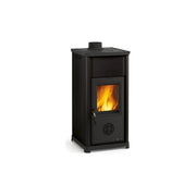 Stufa a legna – Tea finitura Nera 42×42 h83 cm 6,6 kW – La Nordica