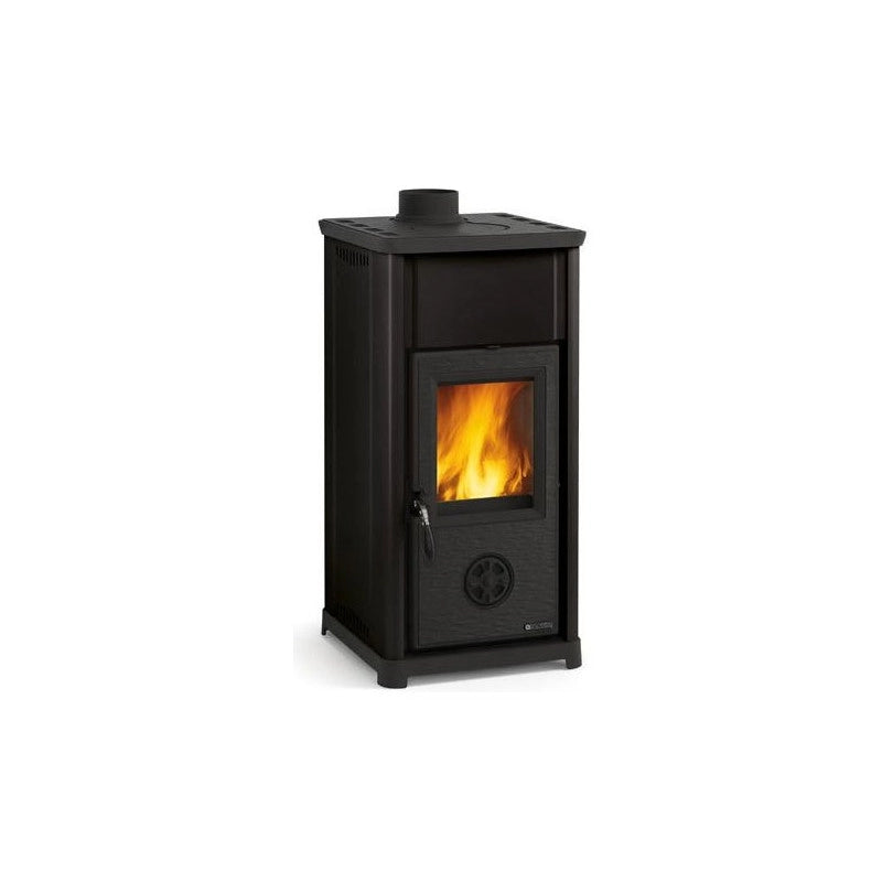 Stufa a legna – Tea finitura Nera 42×42 h83 cm 6,6 kW – La Nordica