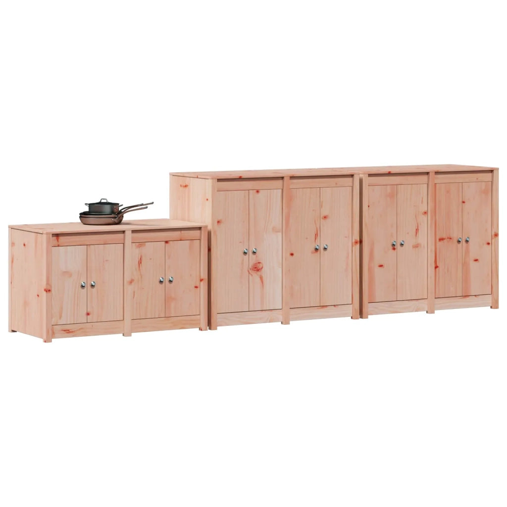 Mobile da cucina da esterno MEPPEL 3 pz Bianco 3443804
