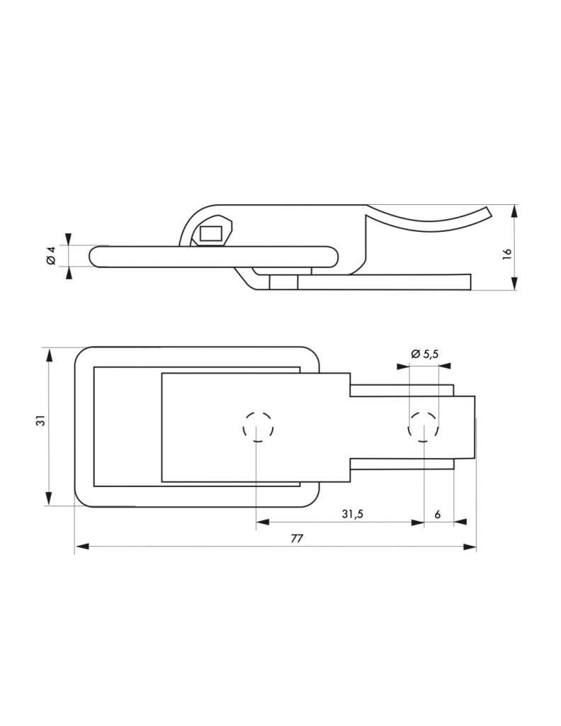 Chiusura a leva H 70 mm – THIRARD