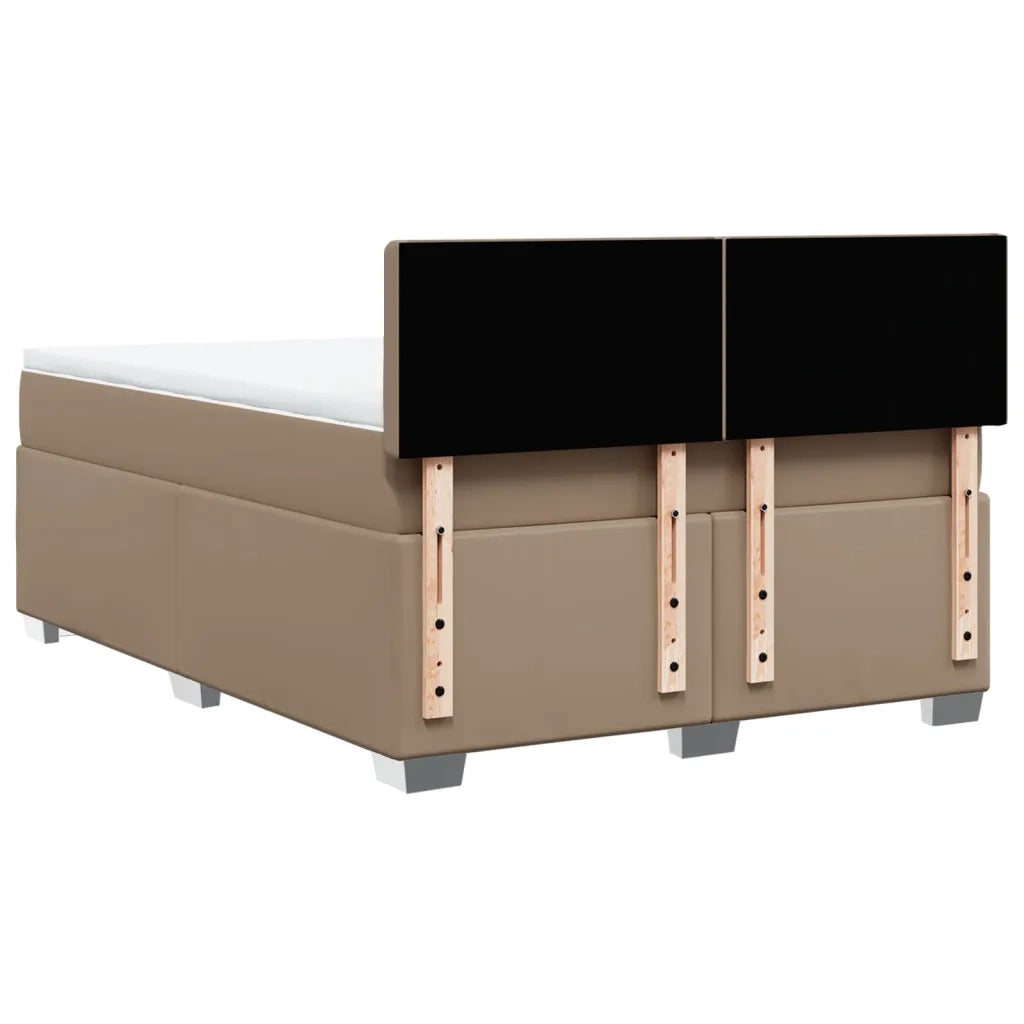 Giroletto a Molle con Materasso Cappuccino 160x200cm Similpelle 3286131
